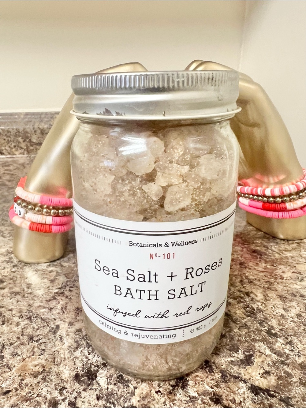 Sea Salt + Roses Bath Salt - Natural - Picture 3 of 9